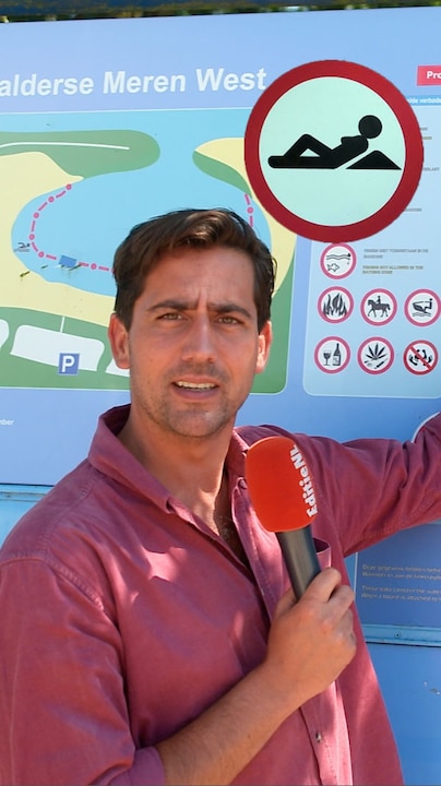 'Mag je hier niet bloot zijn?' Dit bord zorgt voor verwarring