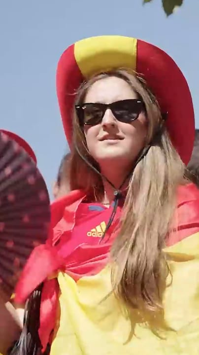 Madrid vol met enthousiaste Spanje-fans