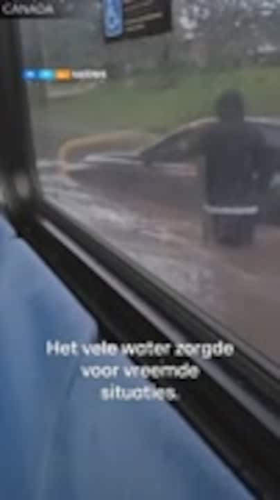 bus maakt water 