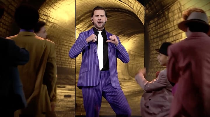 Bouke Scholten schittert in de spannende finale met Guys And Dolls