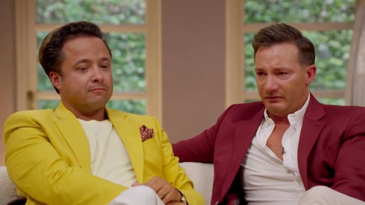 Tranendal bij Timothy en Michaël tijdens reünie B&B Vol Liefde  