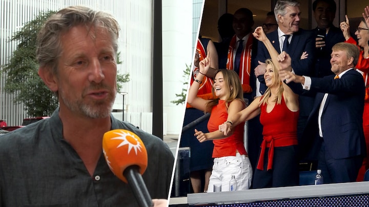 Edwin van der Sar zat achter juichende Oranjes in Houston