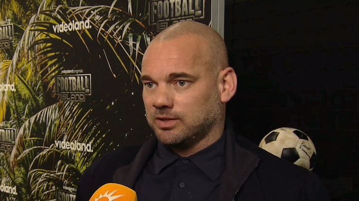 Wesley Sneijder belooft 'kleedkamerhumor' in Football Island