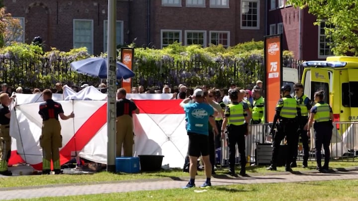 Hulpdiensten druk bij hardloopevenement in Leeuwarden