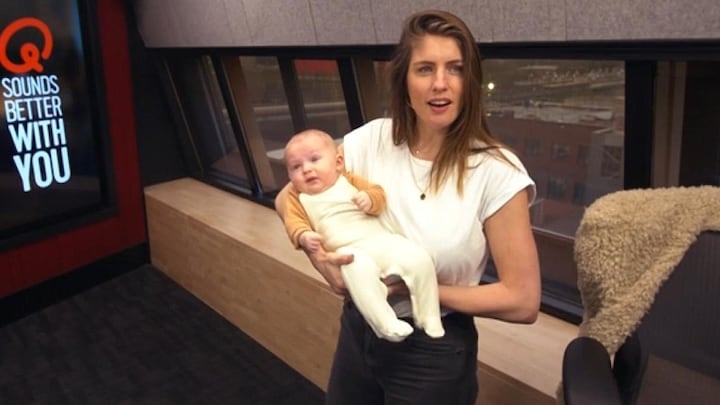 Marieke Elsinga terug op Qmusic-honk mét baby Jip