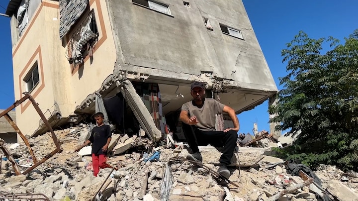 Wonen in een tikkende tijdbom in Gaza: 'Het hele huis staat scheef'