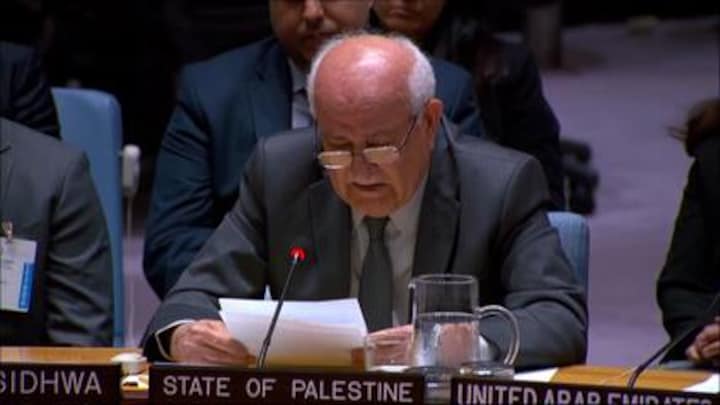 Palestijnse VN-ambassadeur breekt tijdens speech: 'Het is ondraaglijk'