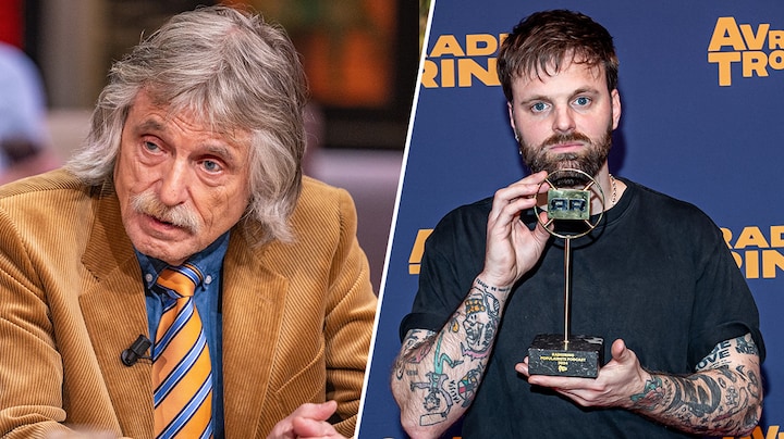 Tim Hofman is starstruck na zien Johan Derksen tijdens BOOS