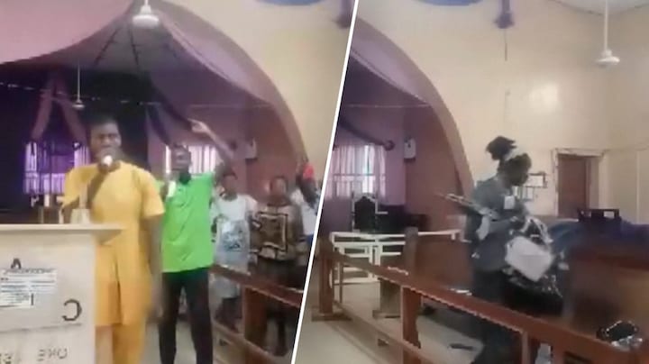 Aanval op kerk Nigeria vastgelegd, pastoor ontvoerd en zeker twee doden