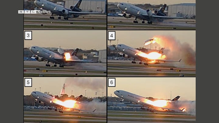Foto's vrijgegeven: zo schoot motor los van UPS-vliegtuig voor crash