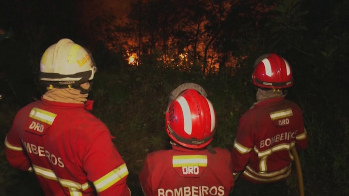 Bosbranden houden Portugal in hun greep: drie brandweerlieden omgekomen