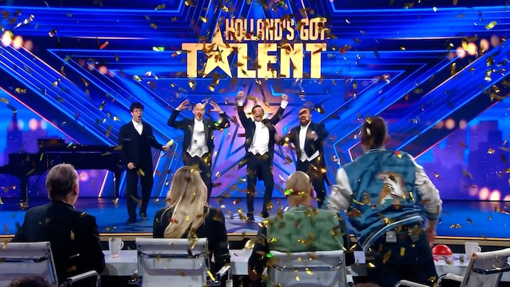 Klassieke zangers The Diamond Baritones krijgen de golden buzzer