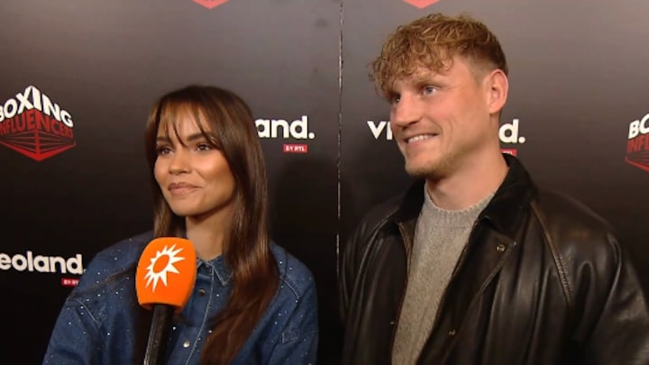 Boxing Influencers-hosts Monica en Kaj kijken uit naar gevecht Dave Roelvink