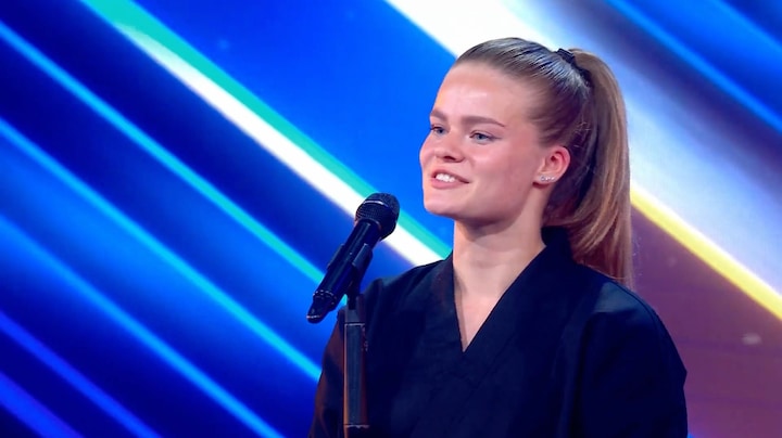 Maaike zet spectaculaire  Bo staff act neer en verrast jury