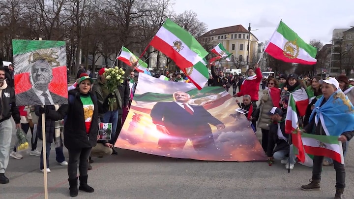 Vanuit heel Europa naar München voor protest tegen regime Iran