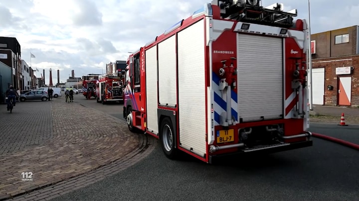 Grote brand op industrieterrein