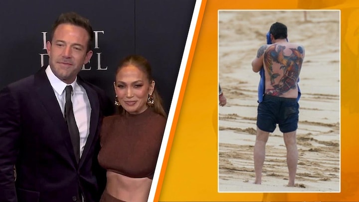 Jennifer 'walgt' van gigantische break-uptattoo Ben Affleck