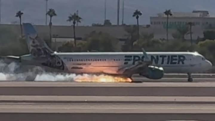 Vliegtuig raakt in brand bij noodlanding in Las Vegas