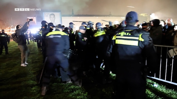Onrust demonstratie Concertgebouw: politie grijpt in