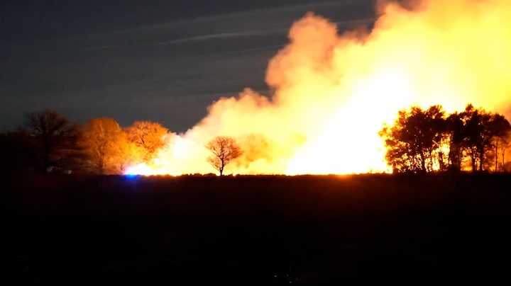 Ook brand op heide bij militair oefenterrein in Assen
