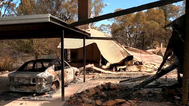 Australisch stadje compleet verwoest door bosbrand