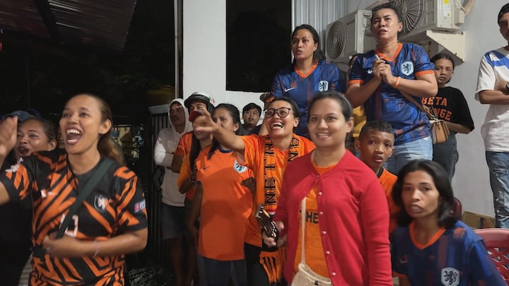 Oranjegekte op de Molukken, Ambon blijft op voor het Nederlands elftal