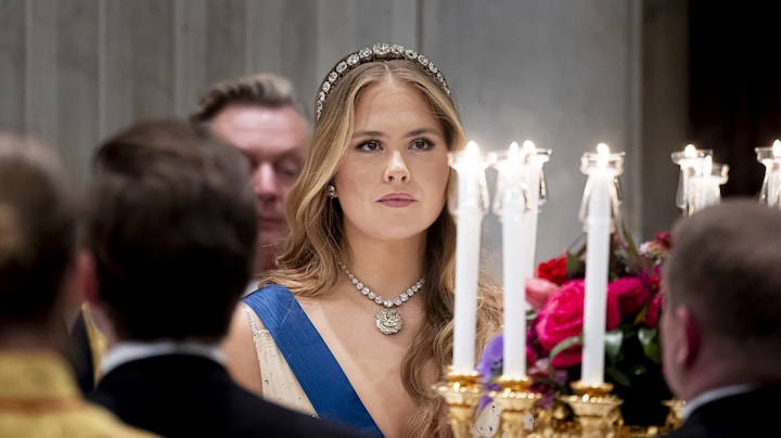 Alle aandacht tijdens staatsbanket met Finland ging uit naar prinses Amalia