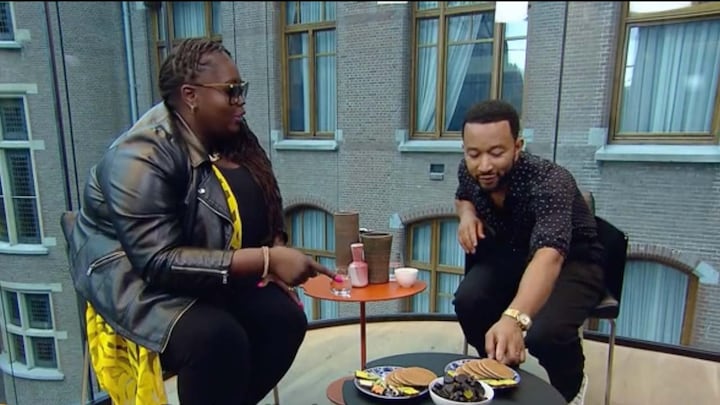 John Legend gek op Nederlandse stroopwafels: 'I love those!'