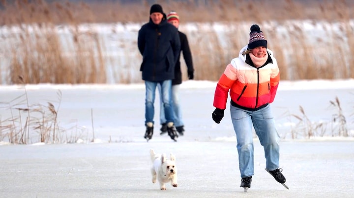 Schaatsen in Fries natuurgebied: 'Echt een feestje' 