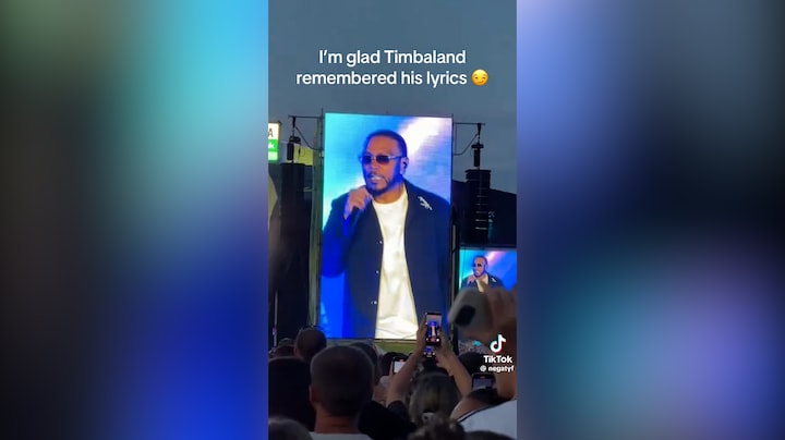 Producer Timbaland gaat viraal, zingt maar één woord tijdens concert