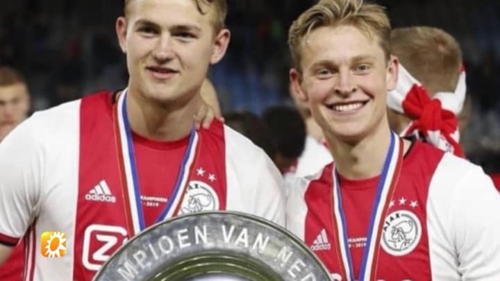 Matthijs de Ligt en Frenkie de Jong zetten de bloemetjes buiten