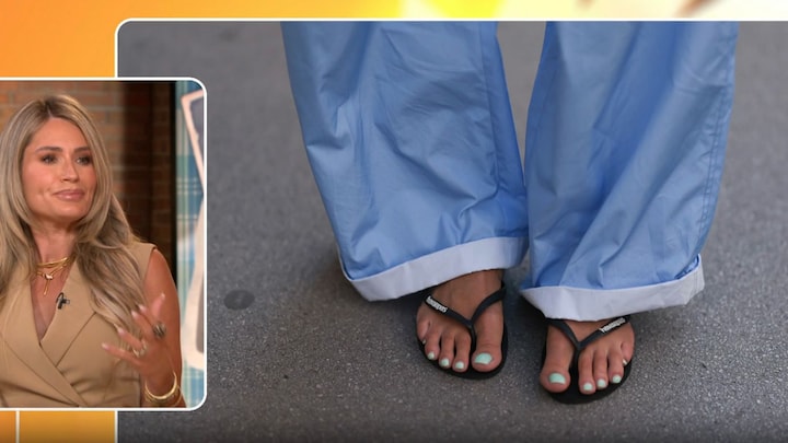 Nikkie Plessen heeft moeite met leren teenslippers: 'Blaren tussen de tenen'