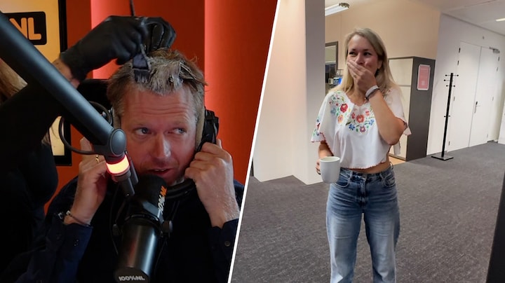 Collega's schrikken van knaloranje haar Wietze de Jager
