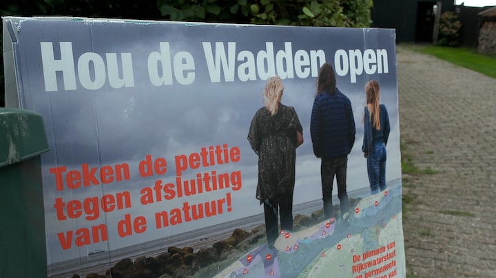 Groot protest op Waddeneilanden tegen 'slot' op natuurgebieden 