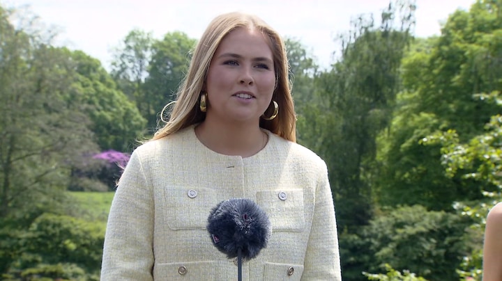 Amalia vindt constante aandacht van media 'behoorlijk intimiderend'