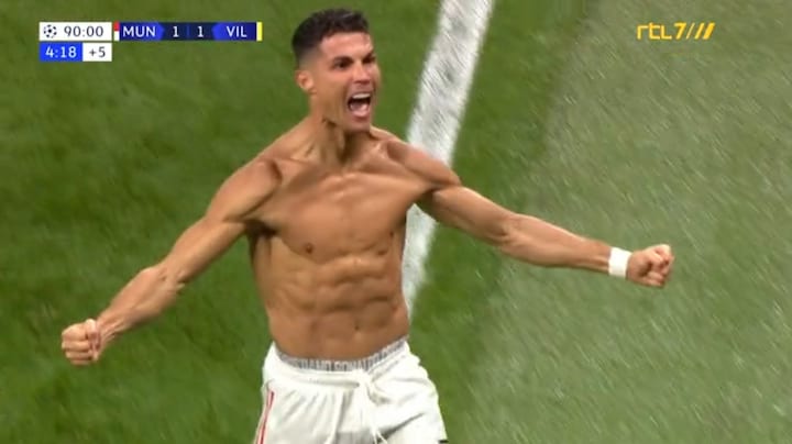 Samenvatting: Ronaldo bezorgt Man United zege in laatste minuut