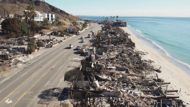 Helemaal in puin: dit is er over van Malibu-strandhuizen na week vuurzee