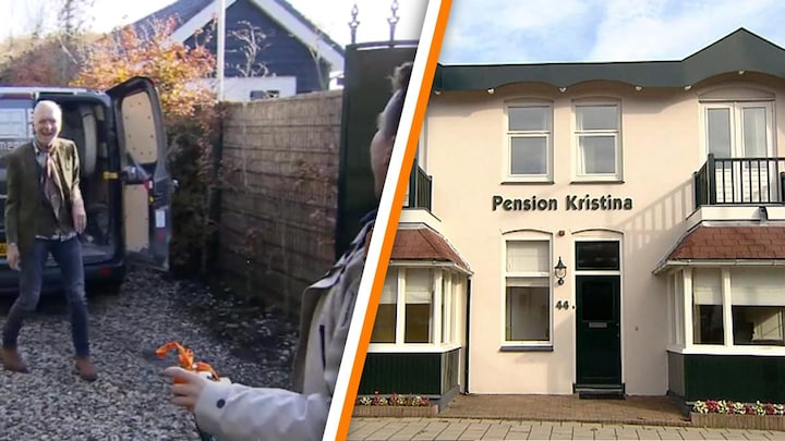 Aran bezoekt Martien Meiland bij nieuwe B&B in Noordwijk