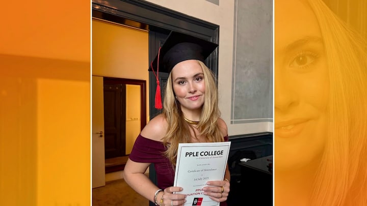 Prinses Amalia haalt bachelor-certificaat op in Concertgebouw