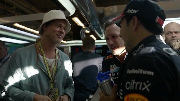 Brad Pitt fan van Max Verstappen: ‘Goed je te zien racen’