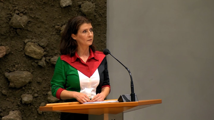 Palestijnse blouse van Ouwehand leidt tot verzet in Kamer: 'Eerst omkleden'