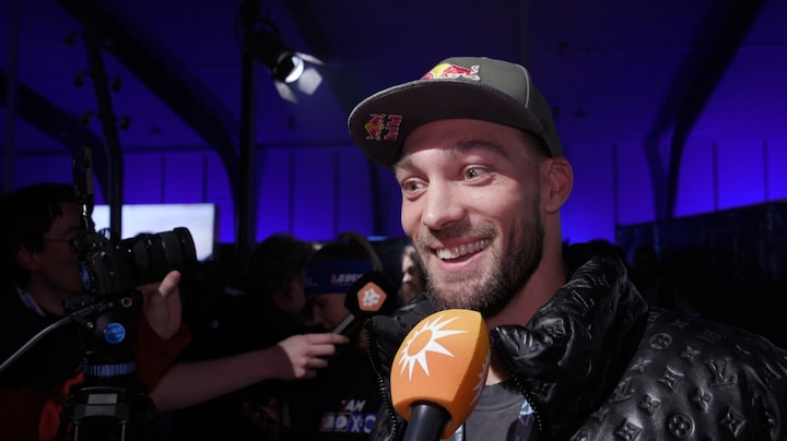 Kjeld Nuis door het dolle van winst Joy Beune