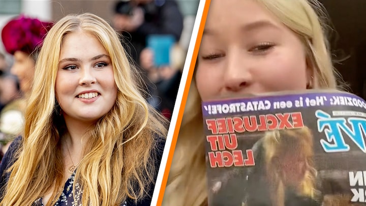 Anne werd aangezien voor prinses Amalia en belandde op een cover