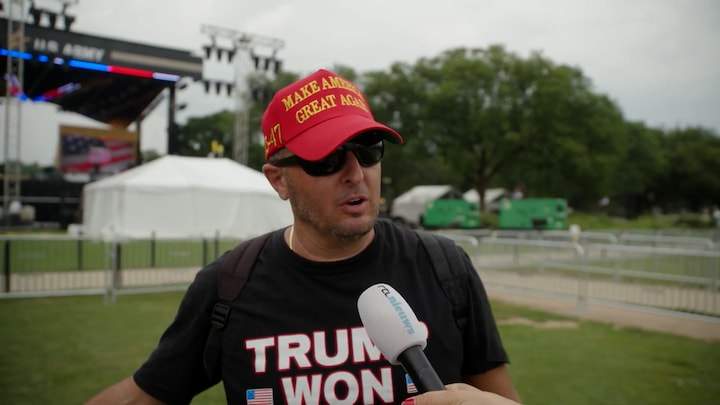 Tanks en marcherende soldaten: Trumps militaire parade verdeelt Amerika