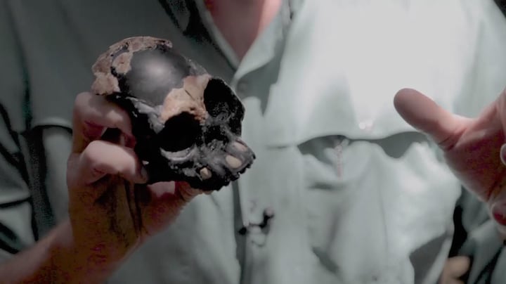 Unieke vondst in grot: 250.000 jaar oude kinderschedel