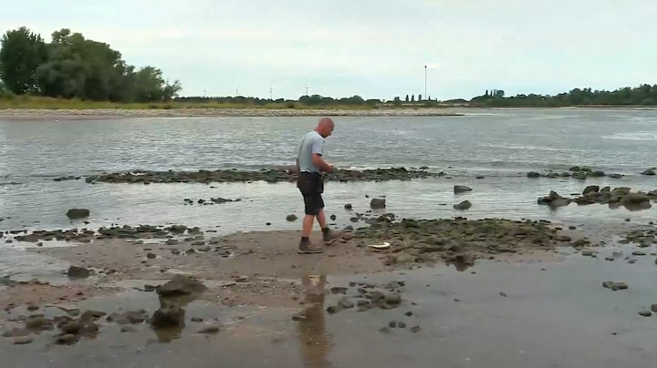 Schatzoeken in de rivier: archeologen kunnen geluk niet op door warme weer