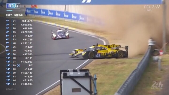 Van der Garde misses guardrail on her side