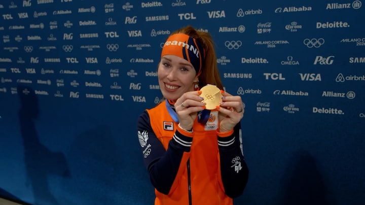 Antoinette Rijpma-de Jong wint goud op 1500 meter: 'Ik bleef vechten tot het einde'