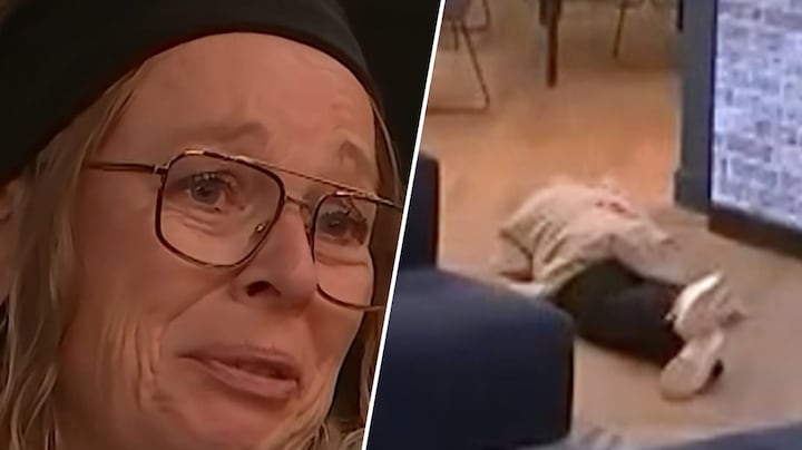 Angela valt plat op haar gezicht in De Bondgenoten