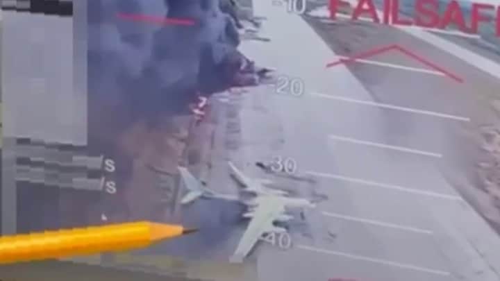 Oekraïense drones vallen Russische vliegbasissen aan